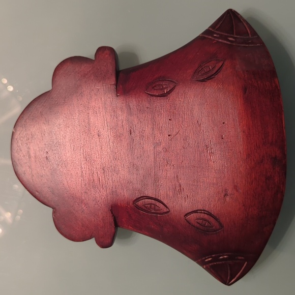 Handmade Wood Art, Handcarved Tribal Wood Sculpture - Picture 12 of 12